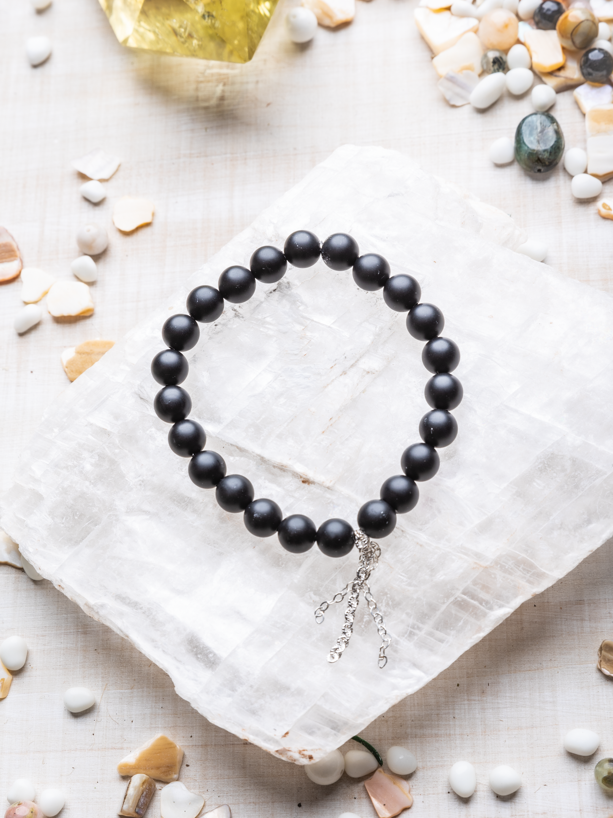 THE GROUNDED POWER ~ GEMSTONE BRACELET (Silver)