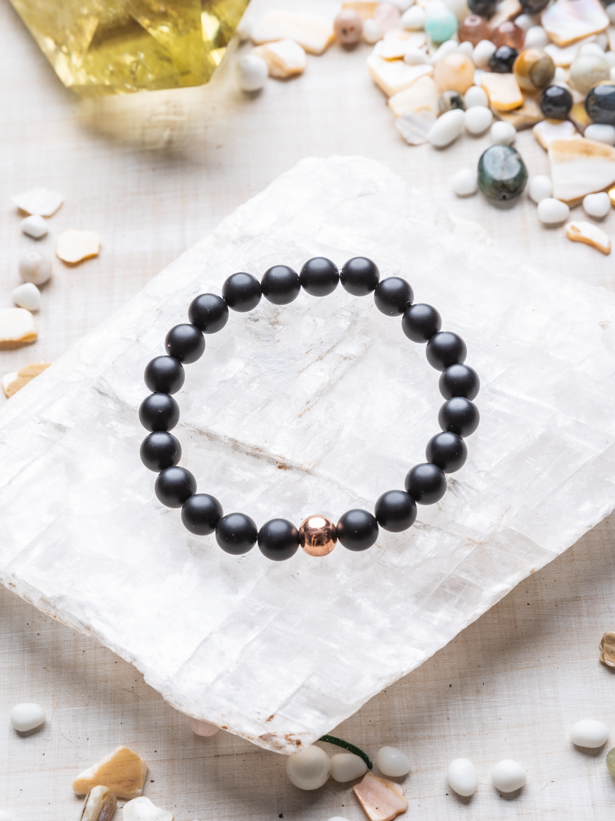 THE GROUNDED POWER ~ GEMSTONE BRACELET (Gold)