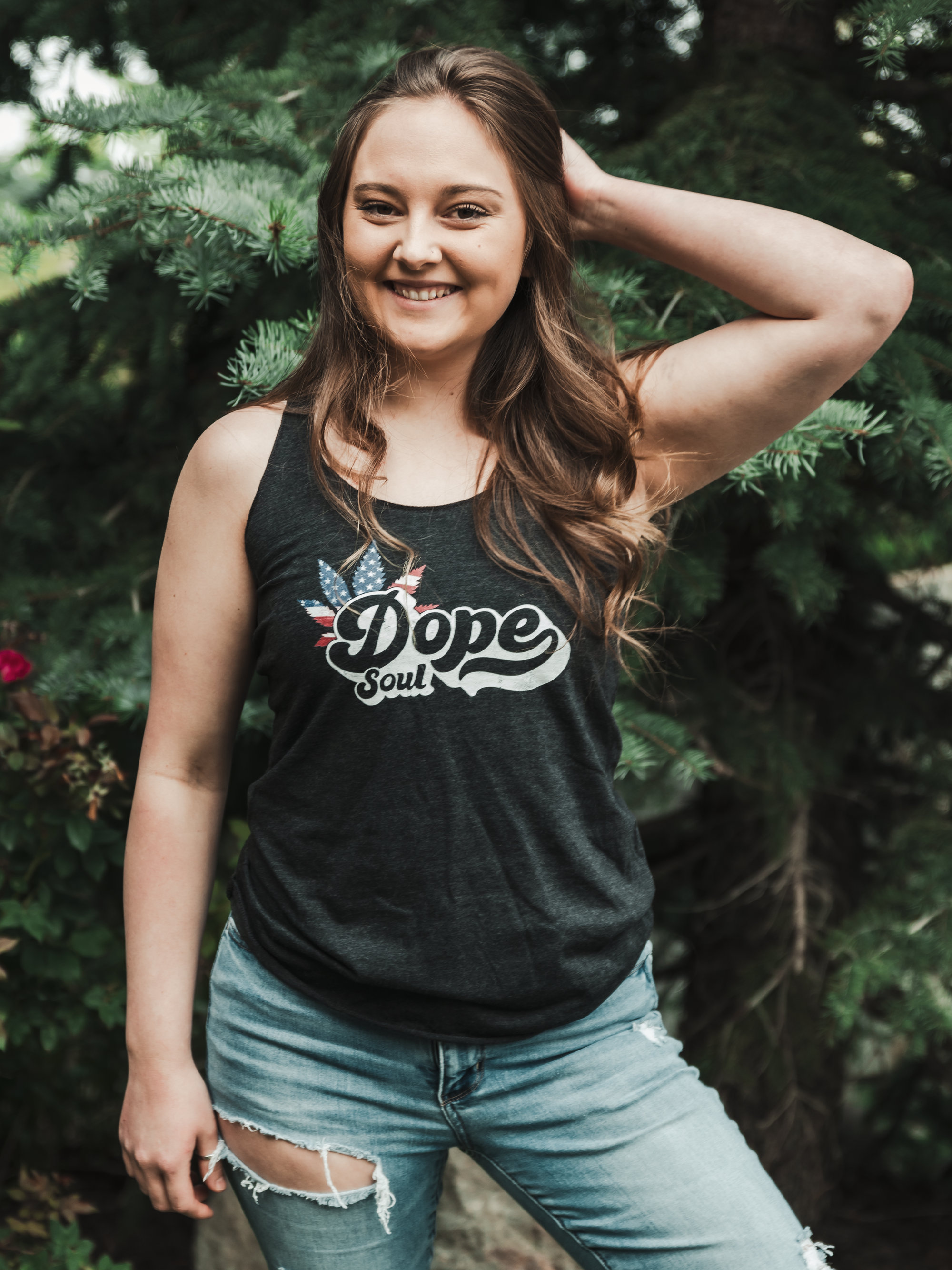 DOPE SOUL ~ AMERICAN FLAG RACERBACK