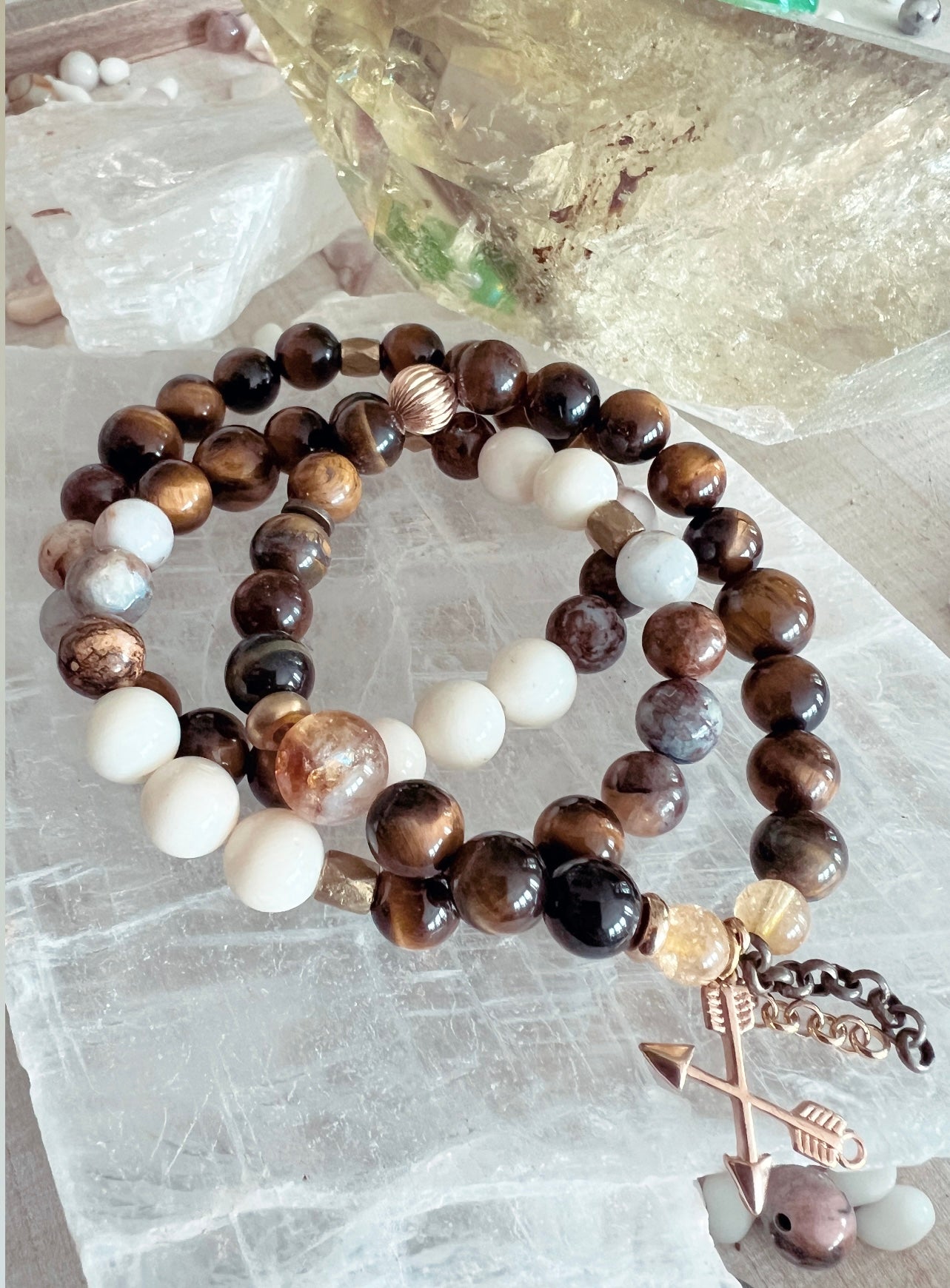 THE ALCHEMY STACK ~ GEMSTONE BRACELETS